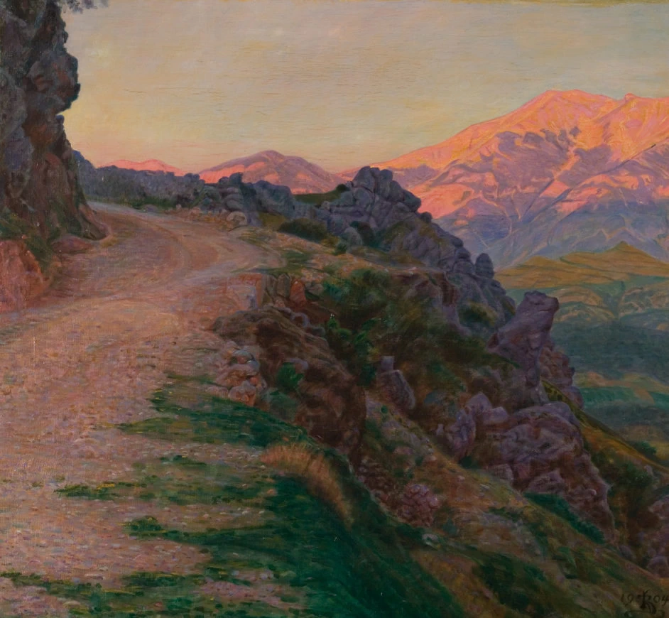 Kristian Zahrtmann - Paesaggio a Civita d'Antino, 1904, Ribe Art Museum